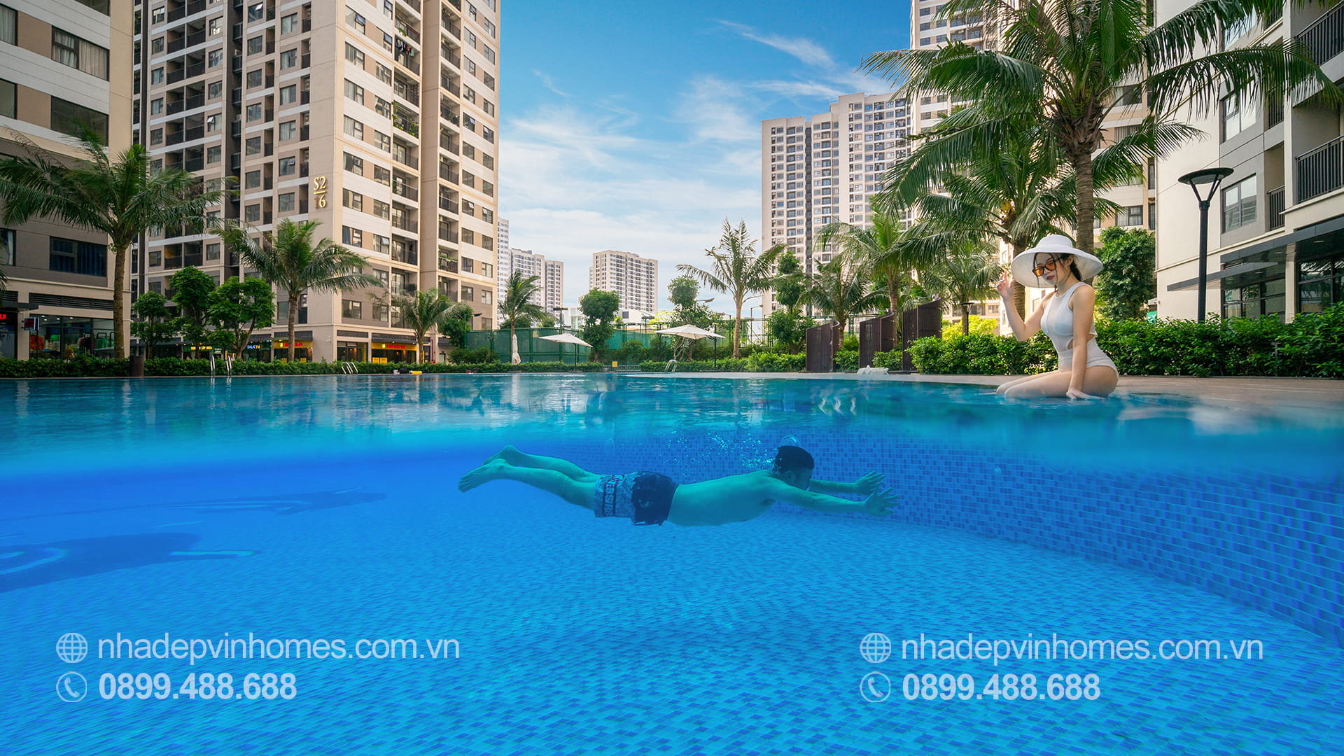 Bể bơi tại Vinhomes Ocean Park